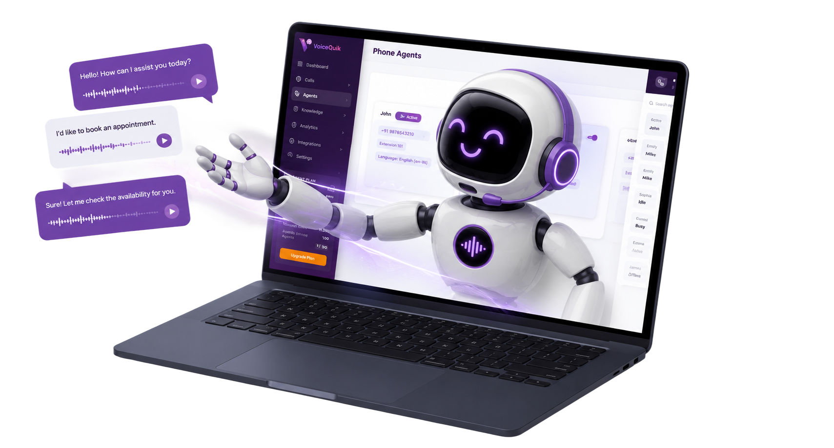 AI Call Automation Hero Light