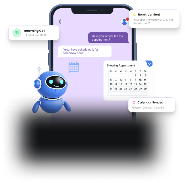 AI Appointment Booking Hero Dark